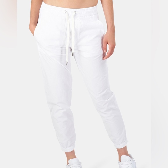 James Perse Pants - James Perse Crinkled Poplin Pants White Size 3 US Large T2